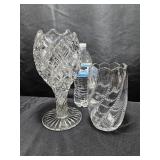 2 Glass Vases