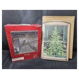 Tree Topper & Lighted Canvas