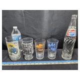 Older Glasses & Pop Bottle