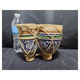 Stoneware Decorative Drums