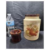 Hyalyn Canister & Small Crock