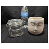 Face Planter, Glass Jar