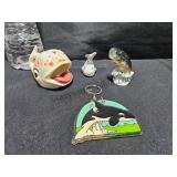 Whale Figurines  & Keychain