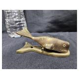 Brass Note Holder Whale