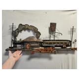 3 FT Tin Wall Art Train Station
