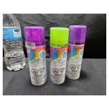 3 Cans Colored Hair Spray