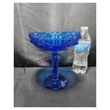 VTG Fenton Colonial Blue Cabbage Rose