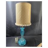 VTG Blue Acrylic Side Lamp 20 Inch