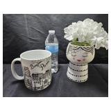 Adorable Planter & Oversized Mug