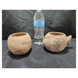 2 Small Fish Planters