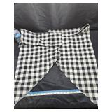 Blk & Wht Curtains Each Are 36x34