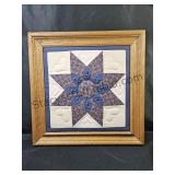 18.5x18.5 Framed Quilted Square