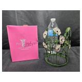 Pink Zebra Candle Accent Shade Flowers