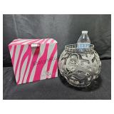 Pink Zebra Candle Snowflake Shade