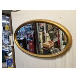 37 Inch VTG Oval Mirror