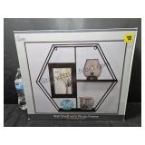 Metal Wall Shelf With Frame15x13
