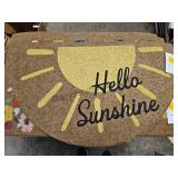 Heavy Rubber Back Door Mat 18x30 Sun