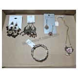 Earrings, Bracelet & Necklace