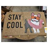 Heavy Rubber Back Door Mat 18x30 Cool