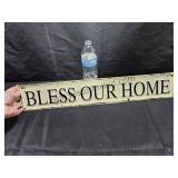 Bless Our Home Wall Tin