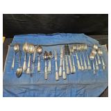 Rogers Deluxe Plate Flatware & Case