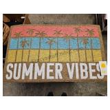 Heavy Rubber Back Door Mat 18x30 Summer