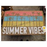 Heavy Rubber Back Door Mat 18x30 Summer