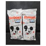 6 Huggies Diapers SZ 5