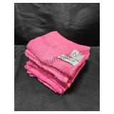 8 Pink Washcloths