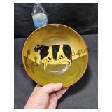 Decorative Ceramic Cow Bowl