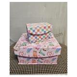 10 & 5.5 Inch Cowgirl Theme Storage Boxes