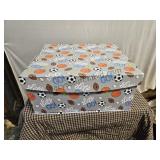 16x14x7.5 Sports Theme Storage Box