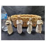 Willow Tree Figurines & Basket