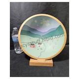 Decorative Wood Bowl & Stand