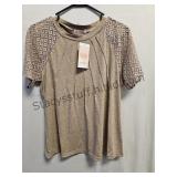Tan Blouse SZ Lg