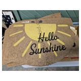 Thick Rubberbacked Door Mat Sun