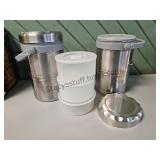 2 Artek 2300 Thermoses With Plastic Containers