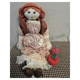Handmade Doll & 2 Apples