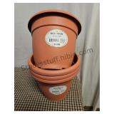 4 Plastic Planters 8 Inch
