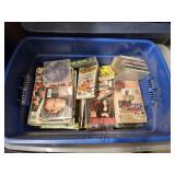 Tote Of Dusty Books, CDs, Cassettes, Comics