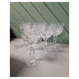 6 Gorham Crystal ? Wine Goblets