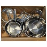 Stainless Steel Pots & Pans Good Cond