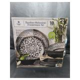 18 Pc Melamine Dinnerware Set
