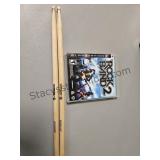 Playstation 3 Rock Band & Drumb Sticks