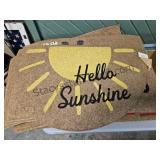 Thick Rubberbacked Door Mat Sun