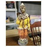 24 Inch Clown Statue Sad