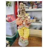 24 Inch Clown Statue Happy