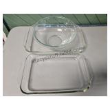 Pyrex Baking Dishes & LG Bowl