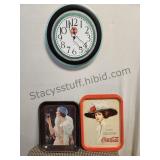 Coca Cola Trays & Clock