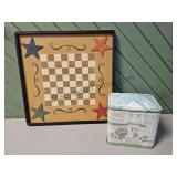 Prim Picture & House Tin